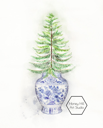 chinoiserie pot tree WEB
