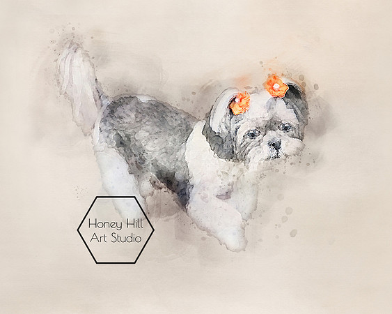 Pet Portraits by Honey Hill Art Studio