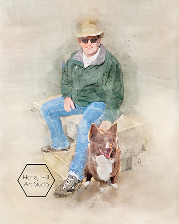 Art Portraits by Honey Hill Art Studio
