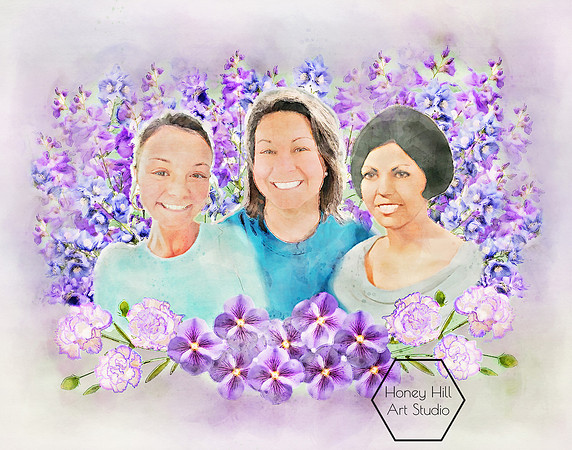 Art Portraits by Honey Hill Art Studio