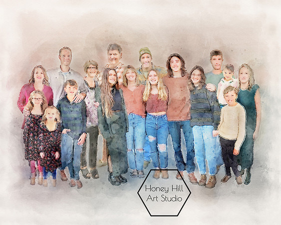 Art Portraits by Honey Hill Art Studio
