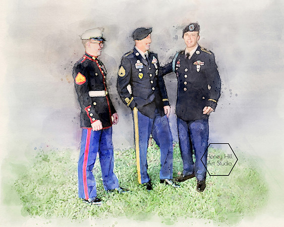 Art Portraits by Honey Hill Art Studio