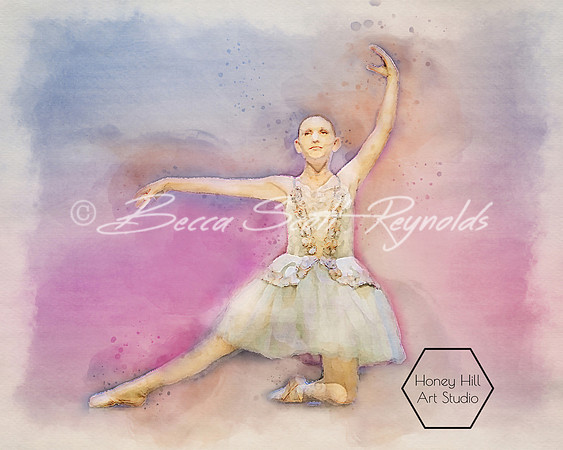 Sports Portraits by Honey Hill Art Studio