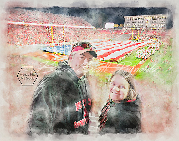 Sports Portraits by Honey Hill Art Studio
