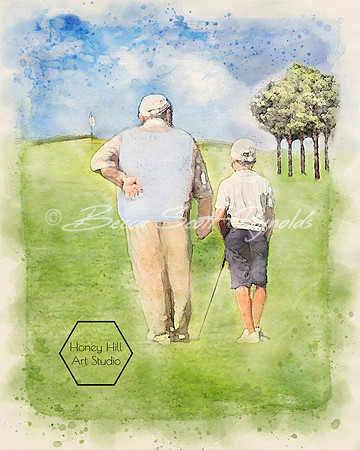 Sports Portraits by Honey Hill Art Studio