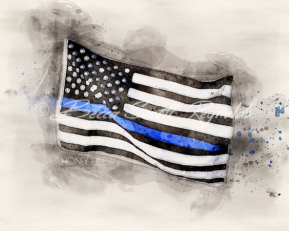 Blue Line Flag